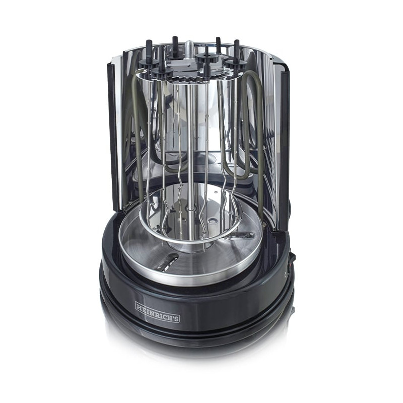 Griglia kebab heinrich's hdg 8687 multigrill verticale nero [hdg