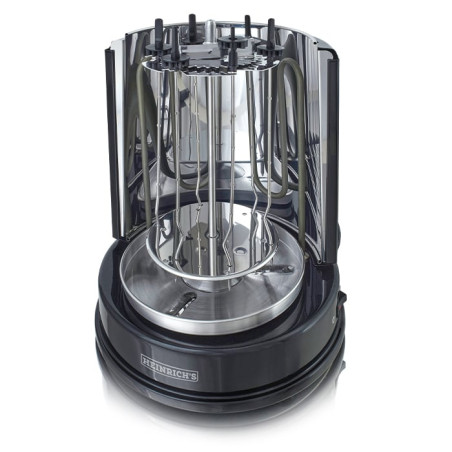 Griglia kebab heinrich's hdg 8687 multigrill verticale nero [hdg