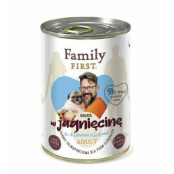 Mangime umido family first agnello con patate con patate per cani