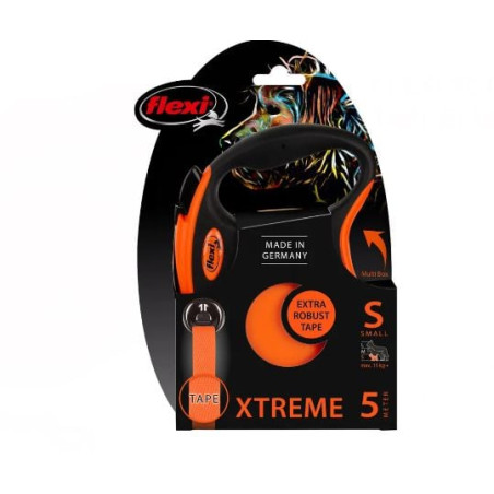 Guinzaglio automatico flexi xtreme m 35kg/5m/arancione [803430]