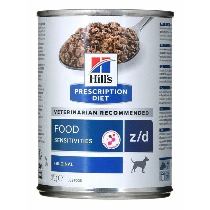 Mangime hill's prescription diet food sensitivities per cani
