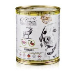 Cibo umido o'canis per cani in scatola cervo con grano saraceno