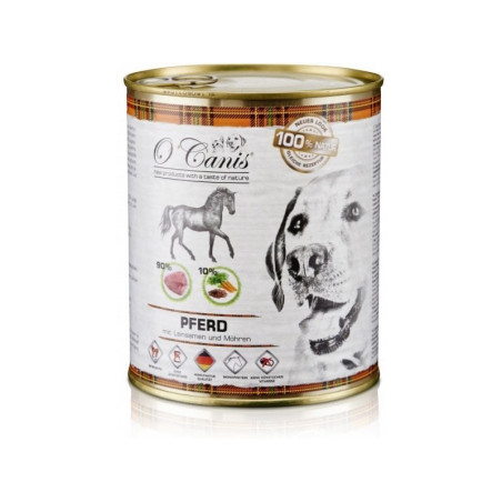 Cibo umido o'canis per cani in scatola carne di cavallo con patate
