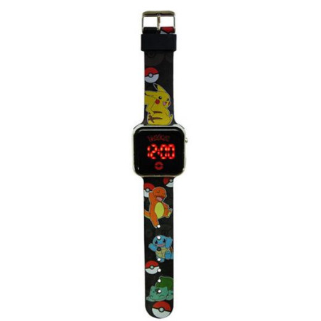 Smartwatch per bambini ds import led pokemon nero