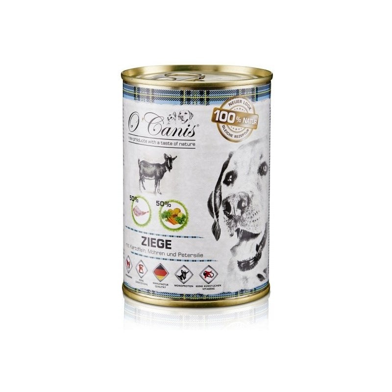 Cibo umido o'canis per cani in scatola capra con patate 400g
