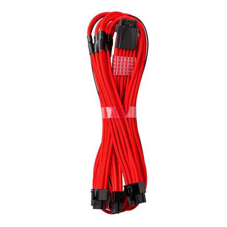 Cavo cablemod pro modmesh 16 pin 3x pci-e 60cm rosso [cm-prts-16p3-n60kr-5pc-r]