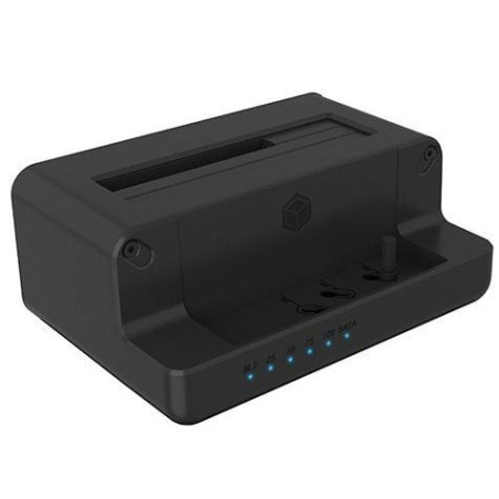 Docking station hard disk icy box ib-2914mscl-c31 nero [aiicys000000015]