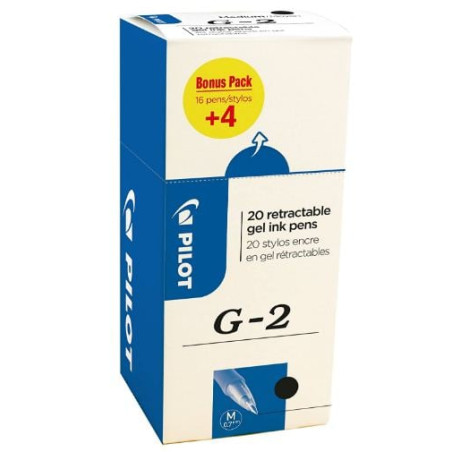 Penna sfera gel pilot g207 0.7mm 20pz nero [000017]