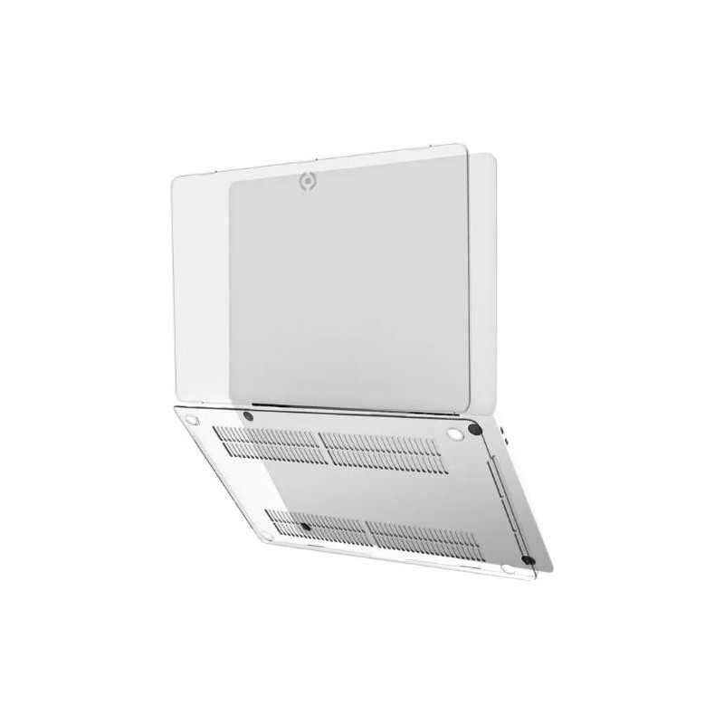 Custodia notebook celly shieldpro13m1 per macbook pro 13 m1/m2 trasparente
