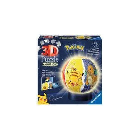 Puzzle ravensburger pokemon - sfera illuminata 3d 72pz [11547]