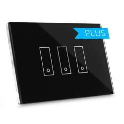 Interruttore intelligente iotty i3s plus per tende e tapparelle nero