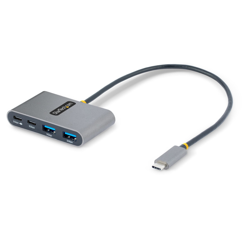 Adattatore hub startech.com tipo-c a 4 porte grigio [5g2a2cpdb-usb-c-hub]