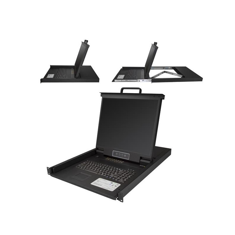 Switch startech.com kvm 16 porte vga con montaggio a rack 1u [rkcons1916k]