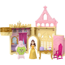 Set da costruzione mattel disney princess belle e belista magical