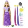 Bambola mattel disney princesshaarspiel rapunzel in plastica/tessuto