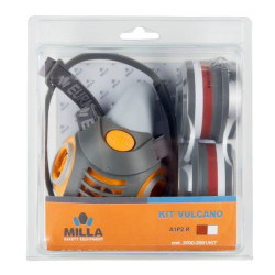 Maschera milla kit vulcano spray paint grigio/giallo [2000-2595]