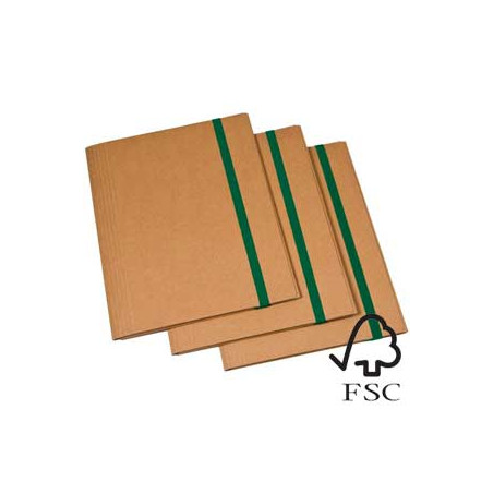 Cartellina in cartone con elastico starline a 3 lembi 25x35cm elastico