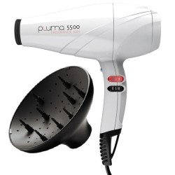 Asciugacapelli gama pluma 5500 endurance ion 2400w bianco [150241]