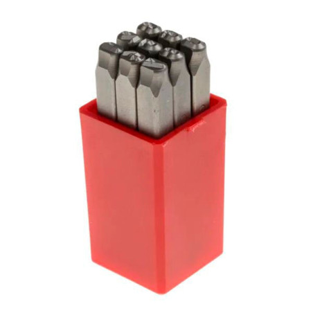 Punzoni numeri krino in acciaio 10mm 9pz [65015012]