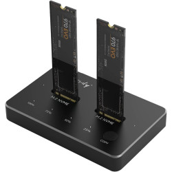 Docking station ssd 2 porte usb-c m.2 nvme pcie sata 10 gbps