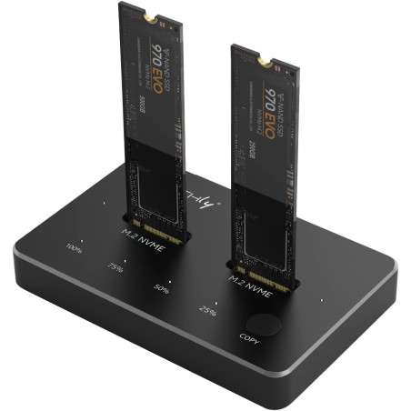 Docking station ssd 2 porte usb-c m.2 nvme pcie sata 10 gbps