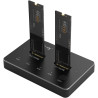 Docking station ssd 2 porte usb-c m.2 nvme pcie sata 10 gbps