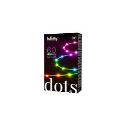 Luce led di natale twinkly dots 6ol blu/verde/rosso/trasparente [twd060stp-t]
