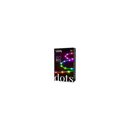 Luce led di natale twinkly dots 6ol blu/verde/rosso/trasparente [twd060stp-t]