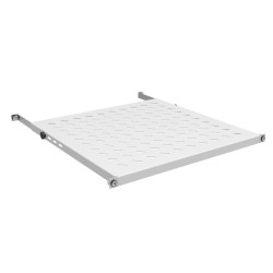 Mensola per rack 19'' oem 350-450mm 0.5u 4 punti grigio