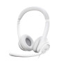 Cuffie logitech h390 usb con microfono stereo bianco [981-001286]