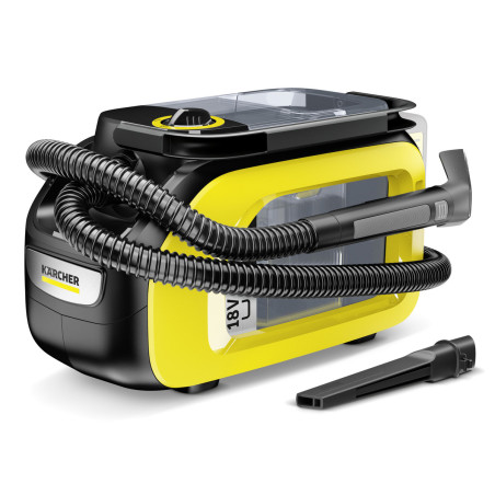 Pulitore tappezzeria karcher se 3-18 a batteria 184w/1.9l/nero/giallo