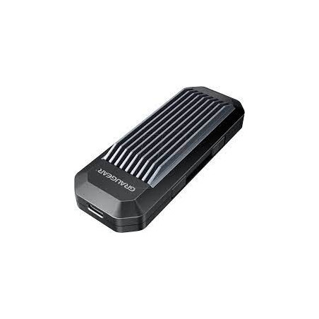 Custodia ssd graugear esterno per m.2 + cavi usb-a/usb-c