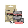 Nastro etichettatrice epson c53s672071 lk-4rbj 12mm rosso opaco/nero