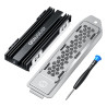Dissipatore ssd graugear per m.2 per playstation 5 argento [g-ps5hs02-cov]