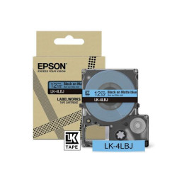 Nastro etichettatrice epson c53s672080 lk-4lbj 12mm blu opaco/nero