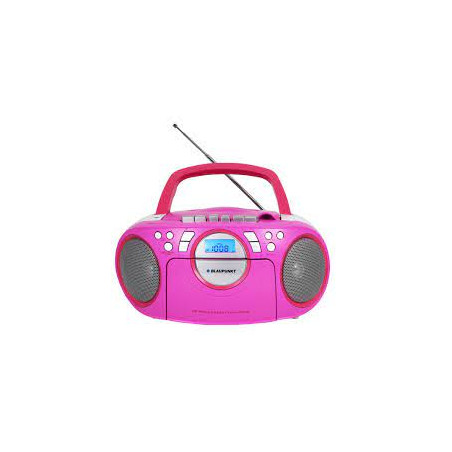 Radio portatile boombox blaupunkt bb16pk cd/mp3 player rosa [bb16pk]