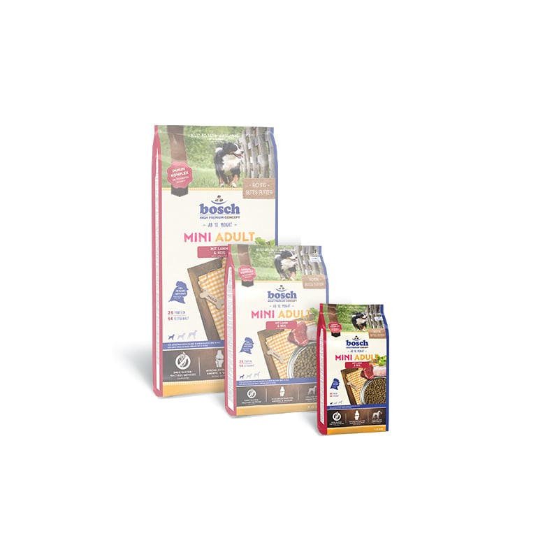 Cibo per cani bosch mini adulto con lamb & riso