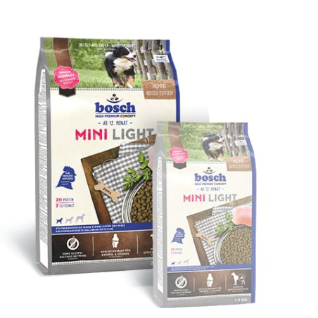 Cibo per cani bosch mini light adulto 2.5kg