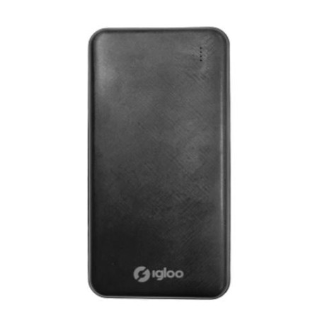 Batteria portalile igloo powerbank 10000mah/18w nero [io-01b]