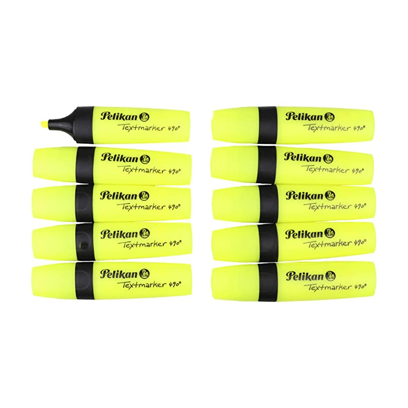 Evidenziatore pelikan 490 neon 10pz giallo [814089]