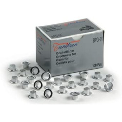 Occhielli turikan bpg-01 in alluminio anodizzato per perfo rilegatore