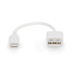 Cavo di ricarica digitus db-600106-020-w da fulmine a
