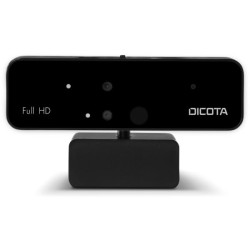 Webcam dicota pro con riconoscimento facciale full hd 1080p nero