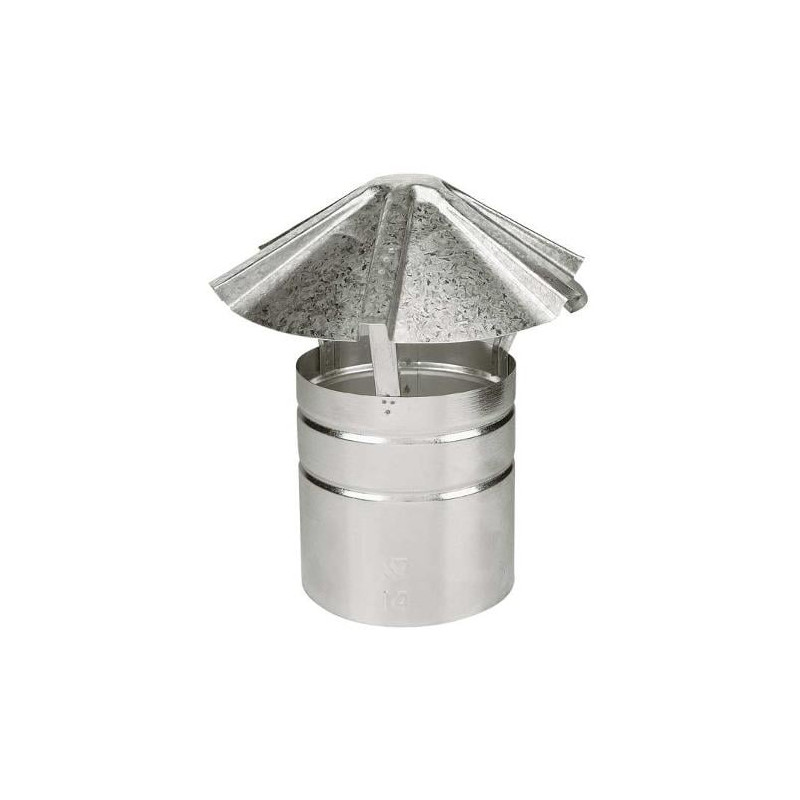 Fumaiolo a cappello save fumisteria per canna fumaria 10cm acciaio