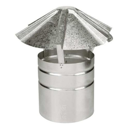 Fumaiolo a cappello save fumisteria per canna fumaria 10cm acciaio