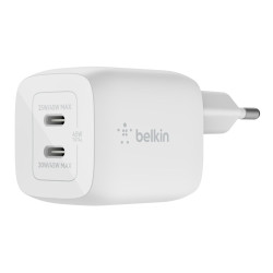 Alimentatore da rete belkin 2porte usb-c 45w [wch011vfwh]