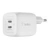 Alimentatore da rete belkin 2porte usb-c 45w [wch011vfwh]