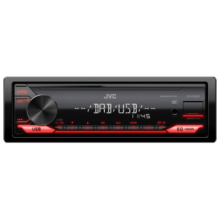 Autoradio jvc kd-x182db nero/rosso