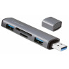 Hub usb 3.2 logilink gen2 2 porte usb-a con lettore di schede