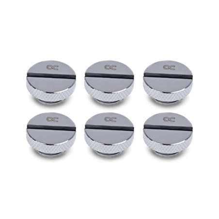 Vite di bloccaggio alphacool ghiacciolo 18x9.5mm 6pz cromo [17623]